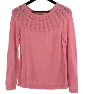 Talbots Petites Pink Cotton Sweater MP